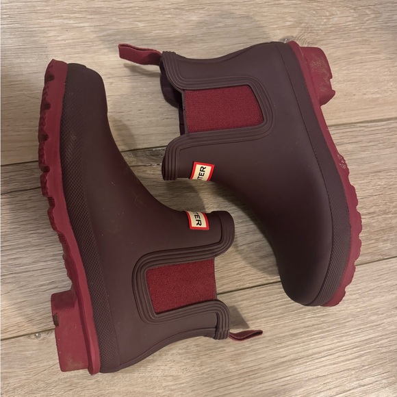 HUNTER short Chelsea boots. Size 6 - Picture 1 of 4